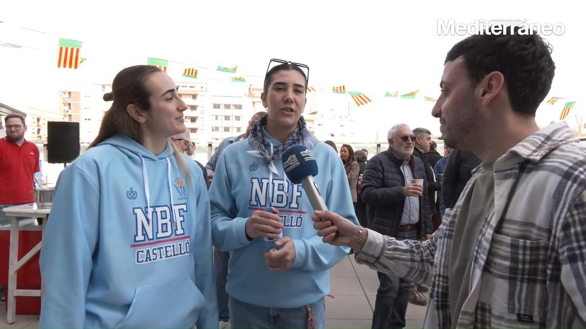 Vídeo | Jaume Tormo, Laura Campos y Luz Mia, del Fustecma NBF Castelló, atienden a Mediterráneo