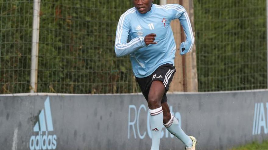 Pione Sisto, durante un entrenamiento.