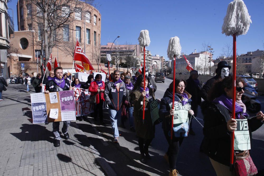 Protesta del col·lectiu de les netejadores a Giron