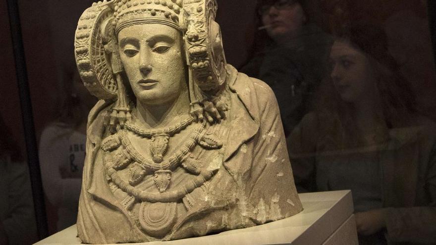 Dama de Elche en el Museo Arqueológico Nacional.