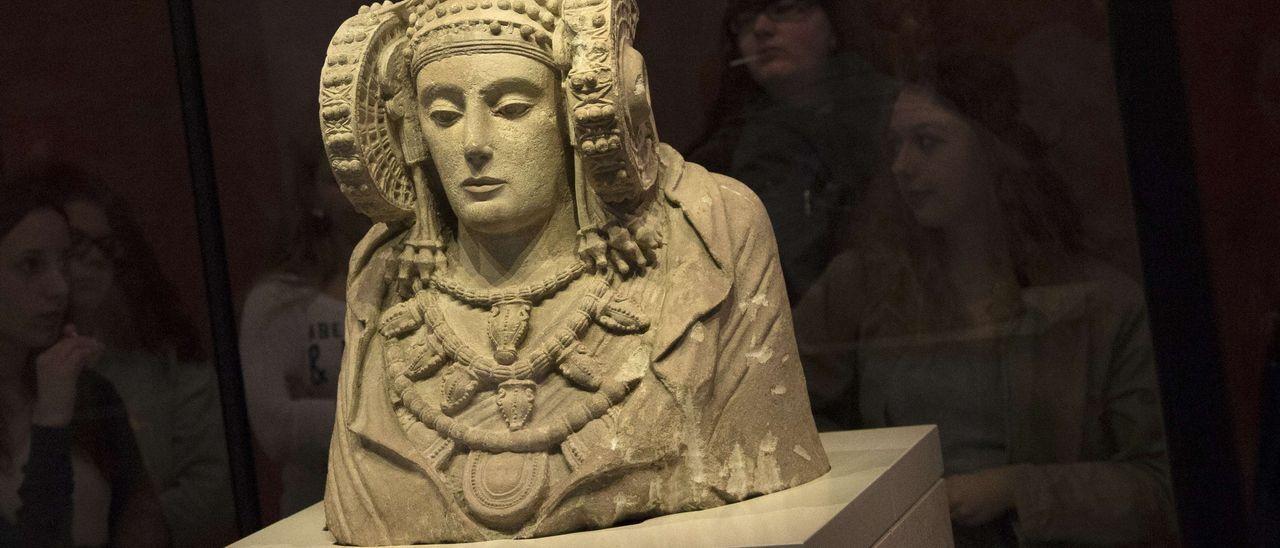 Dama de Elche en el Museo Arqueológico Nacional.