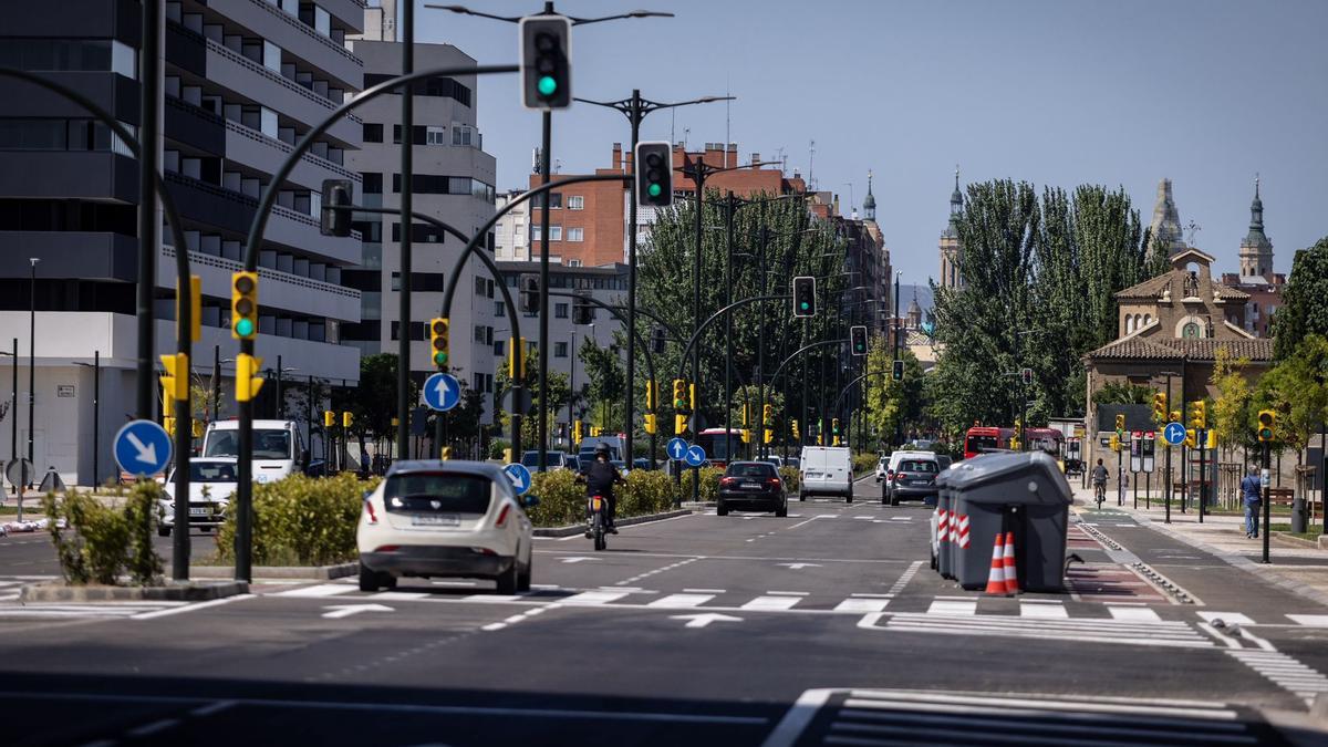La avenida Cataluña de Zaragoza, en una imagen de archivo del pasado verano.