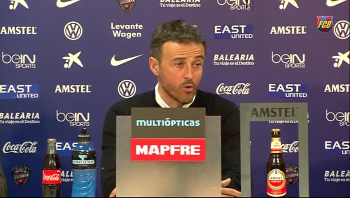 Luis Enrique: Ha sido un partido completo