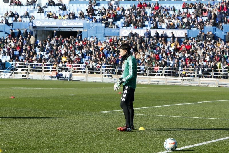 Partido de entrenamiento del Real Zaragoza en La Romareda