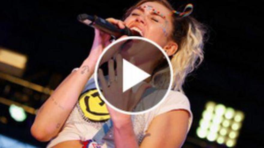 La actuación sorpresa de Miley Cyrus el metro de Nueva York