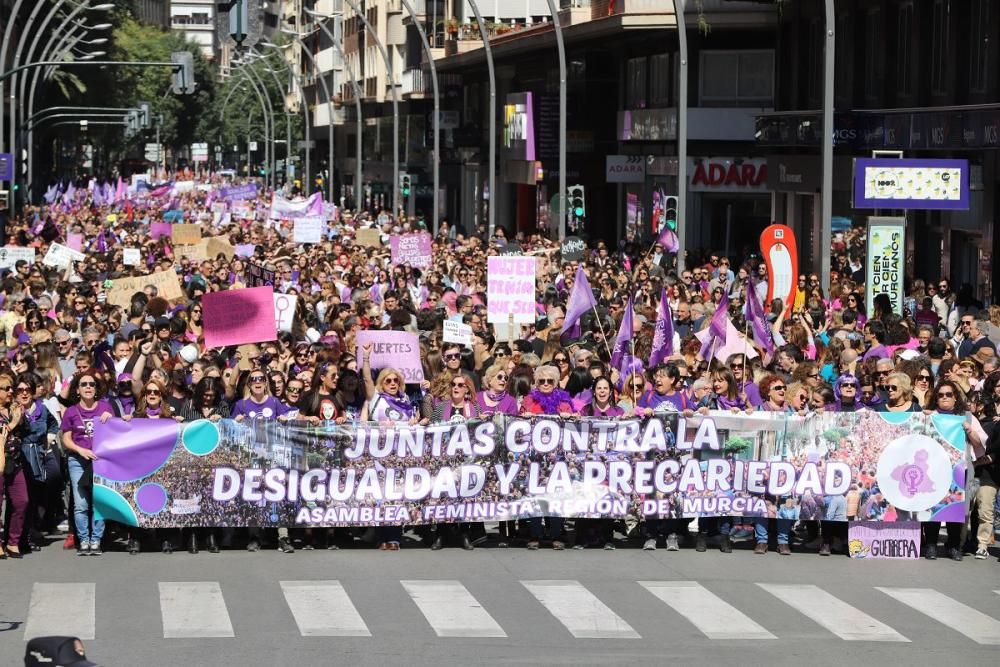 8M en Murcia: Manifestación de la mañana