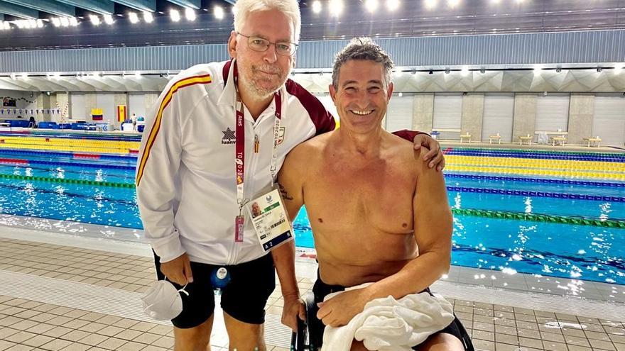 Chano, en la piscina olímpica de Tokio.