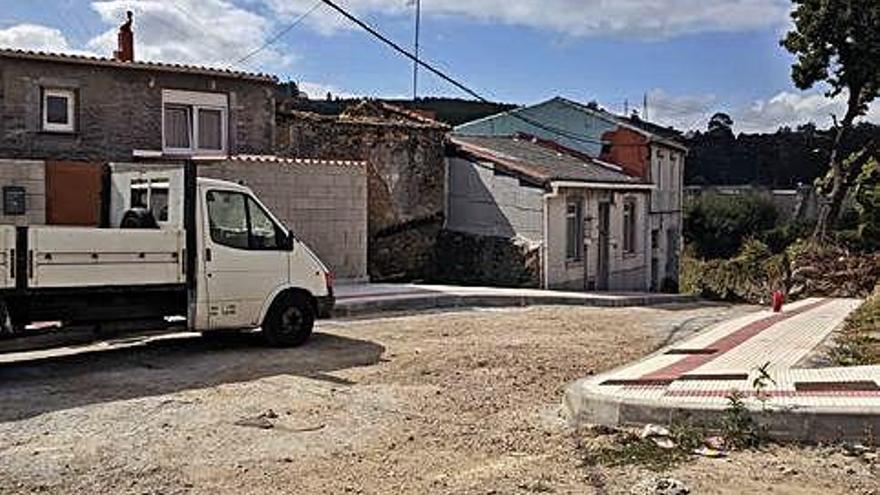 Una de las calles de As Eiras, en Meicende.