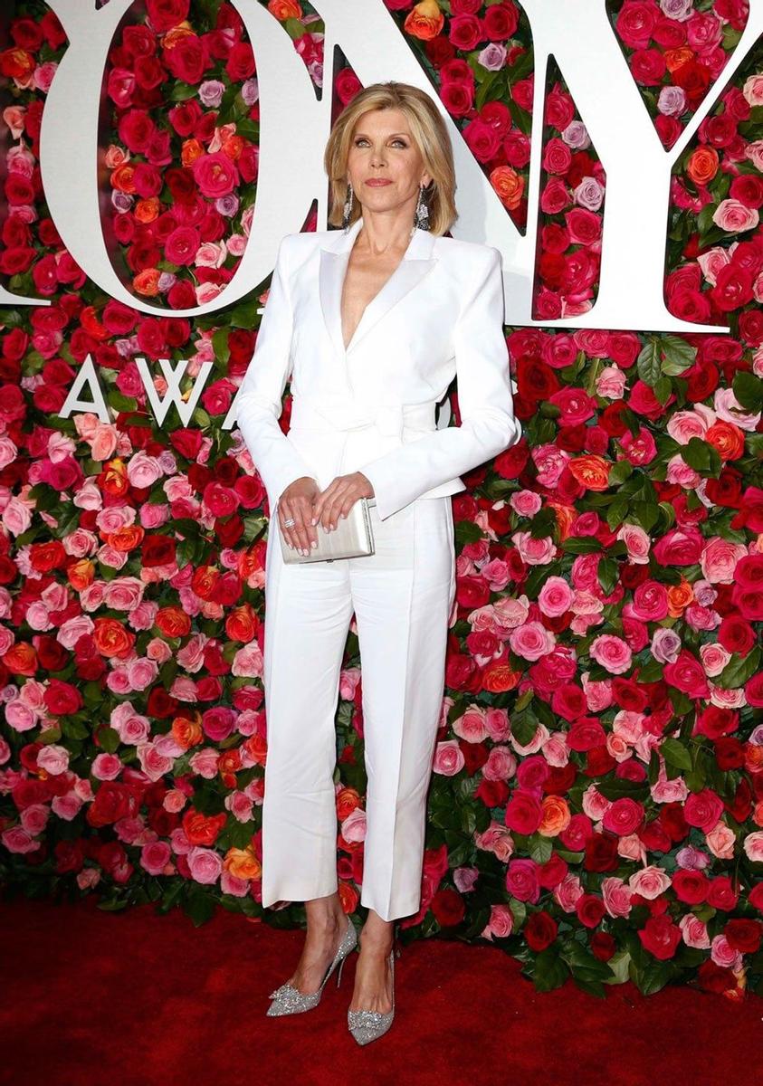 Christine Baranski en la alfombra roja de los Premios Tony 2018