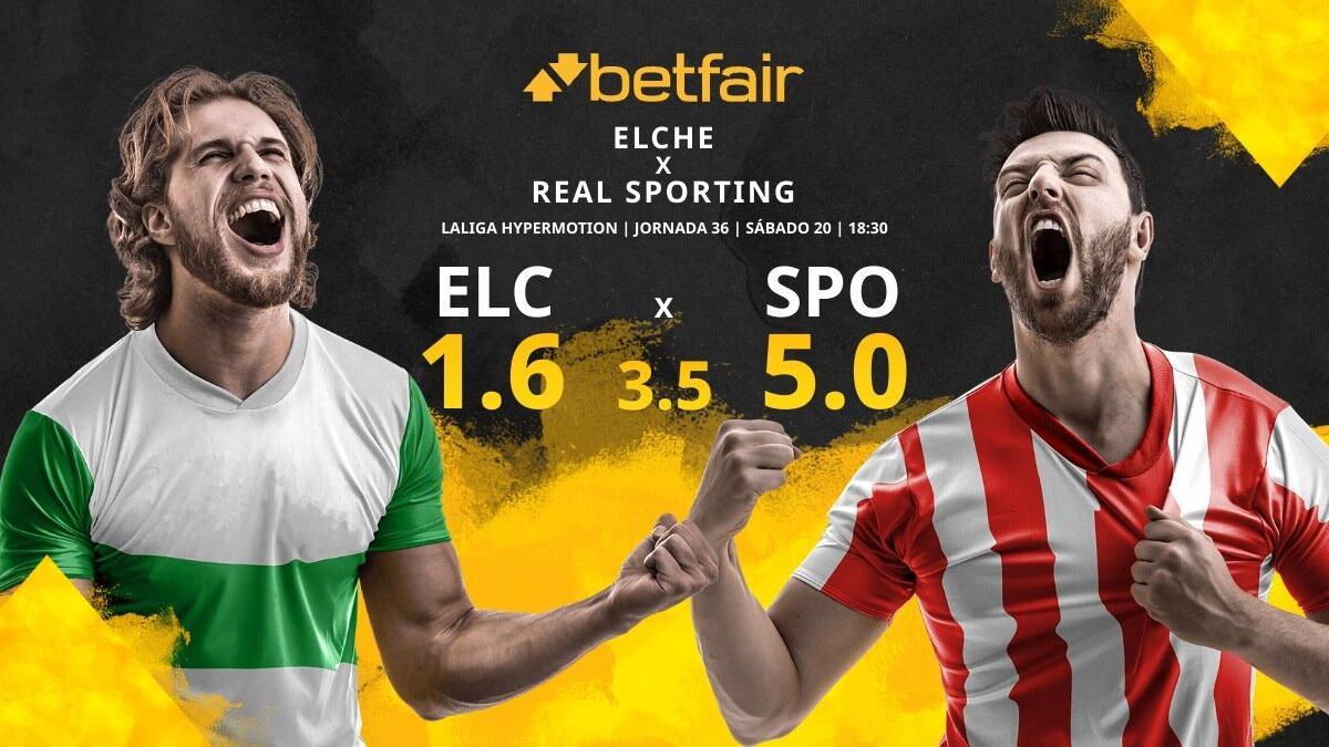 Elche vs. Real Sporting: horario, TV, estadísticas, clasificación y pronósticos
