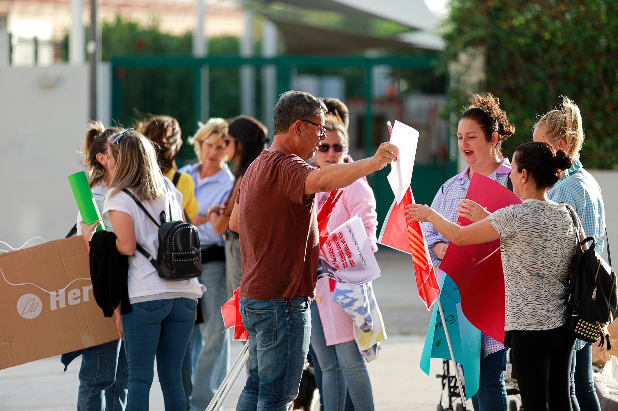 Protesta de las educadoras de infantil de 0 a 3 años en Ibiza