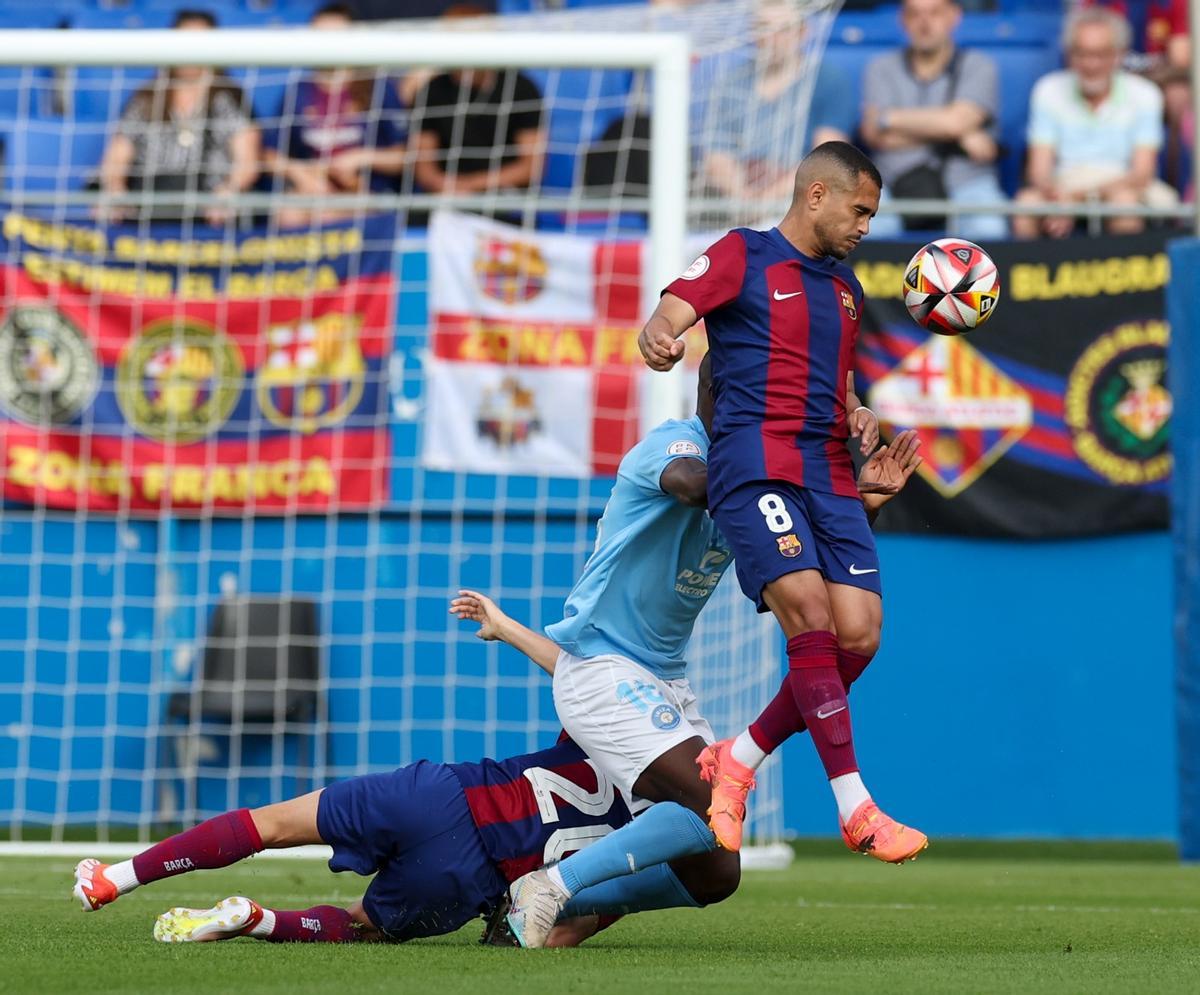 Barça Atlètic - UD Ibiza, partido de vuelta de la semifinal del play-off de ascenso a Segunda, en imágenes.