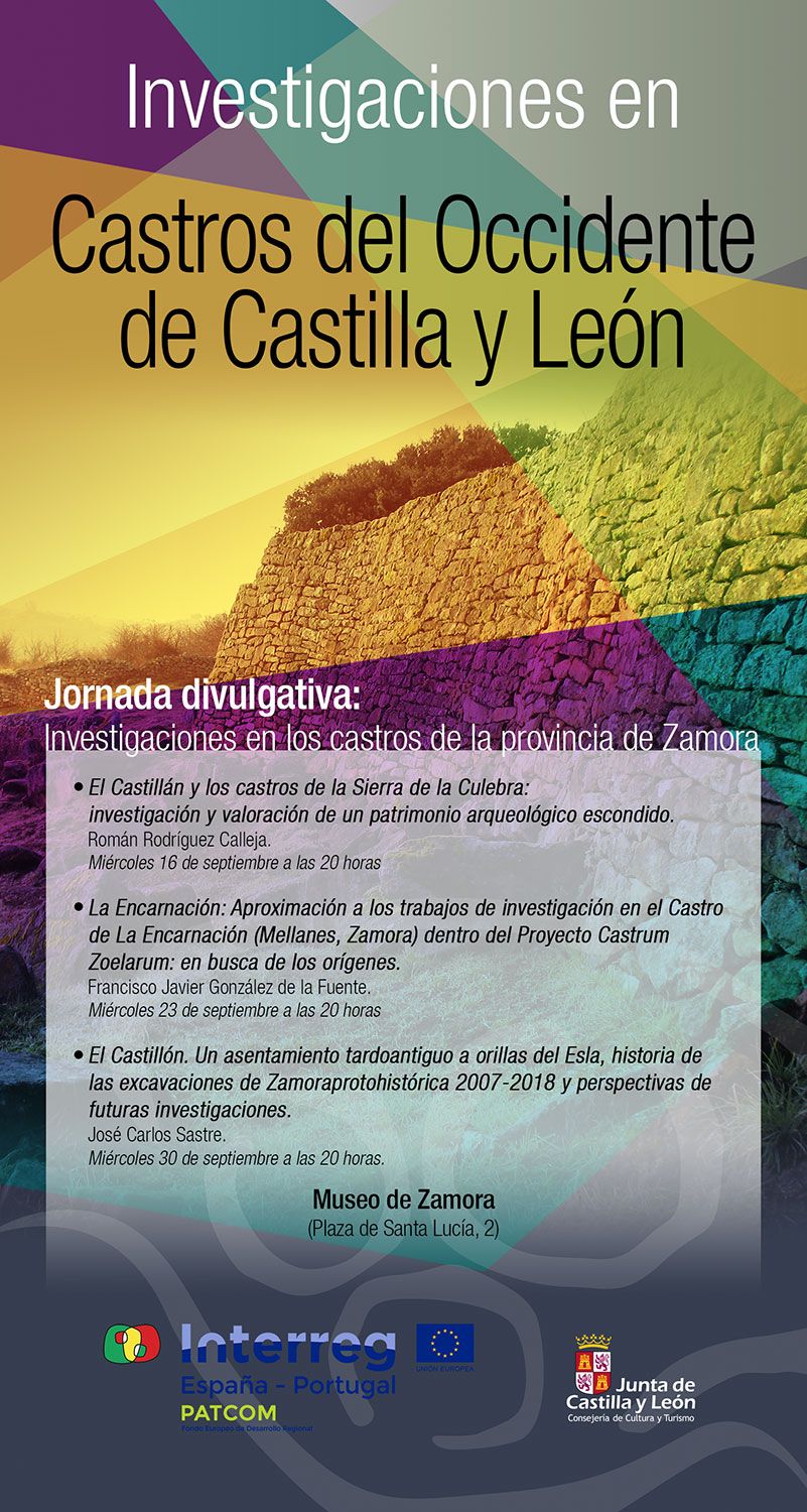 Cartel de las jornadas sobre castros organizadas en el Museo de Zamora.