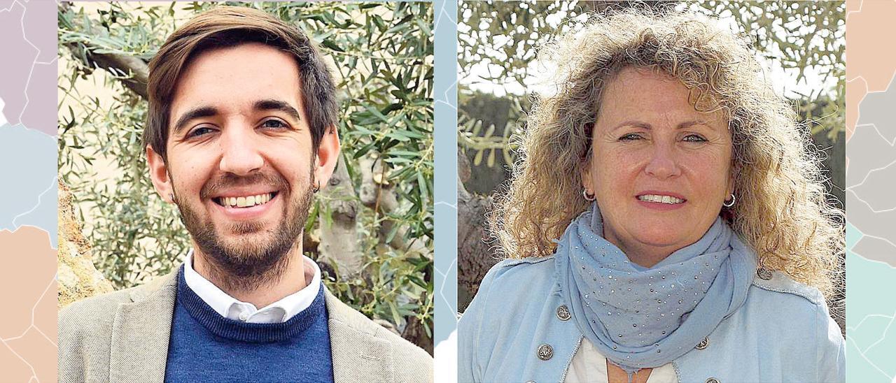 Fernando Navarro, de Podem y Cristina Fernández, de Ciudadanos