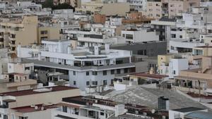 Vista general de viviendas en Ibiza.