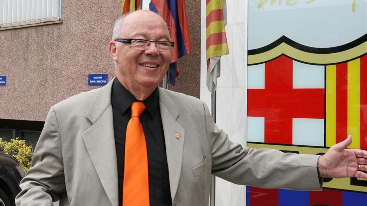 Borràs. en un imagen de 2009 cuando presidía el Barça Atlètic