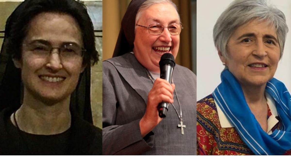 Raffaella Petrini, Yvonne Reungoat y María Lía Zervino, las tres mujeres nombradas por el Papa.