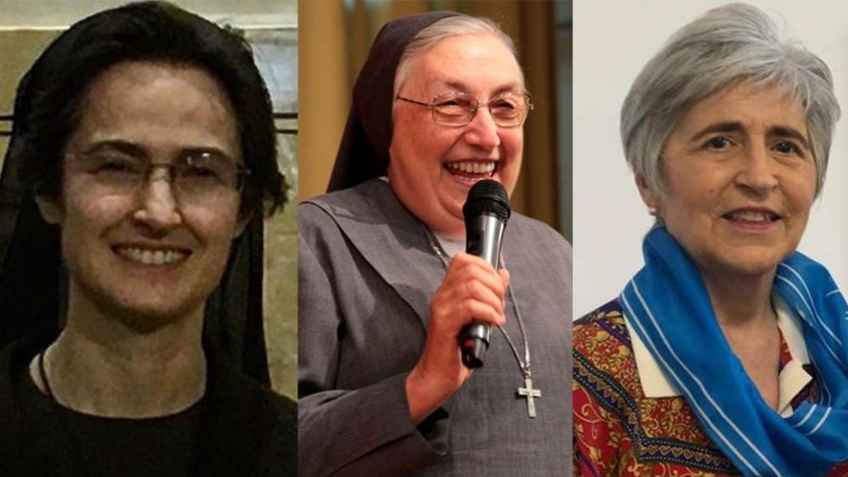 Raffaella Petrini, Yvonne Reungoat y María Lía Zervino, las tres mujeres nombradas por el Papa.