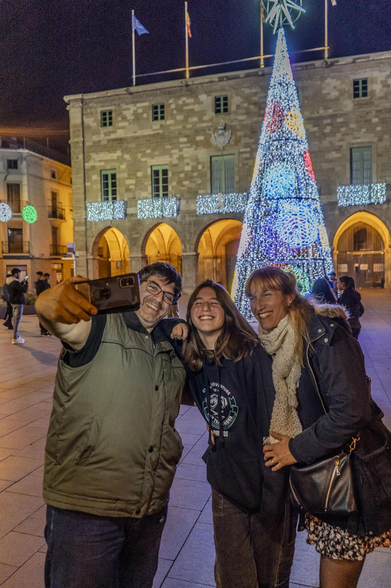 L'encesa de llums de Nadal de Manresa, en imatges