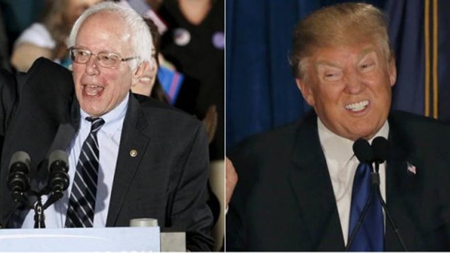 Donald Trump y Bernie Sanders vencen en las primarias de New Hampshire