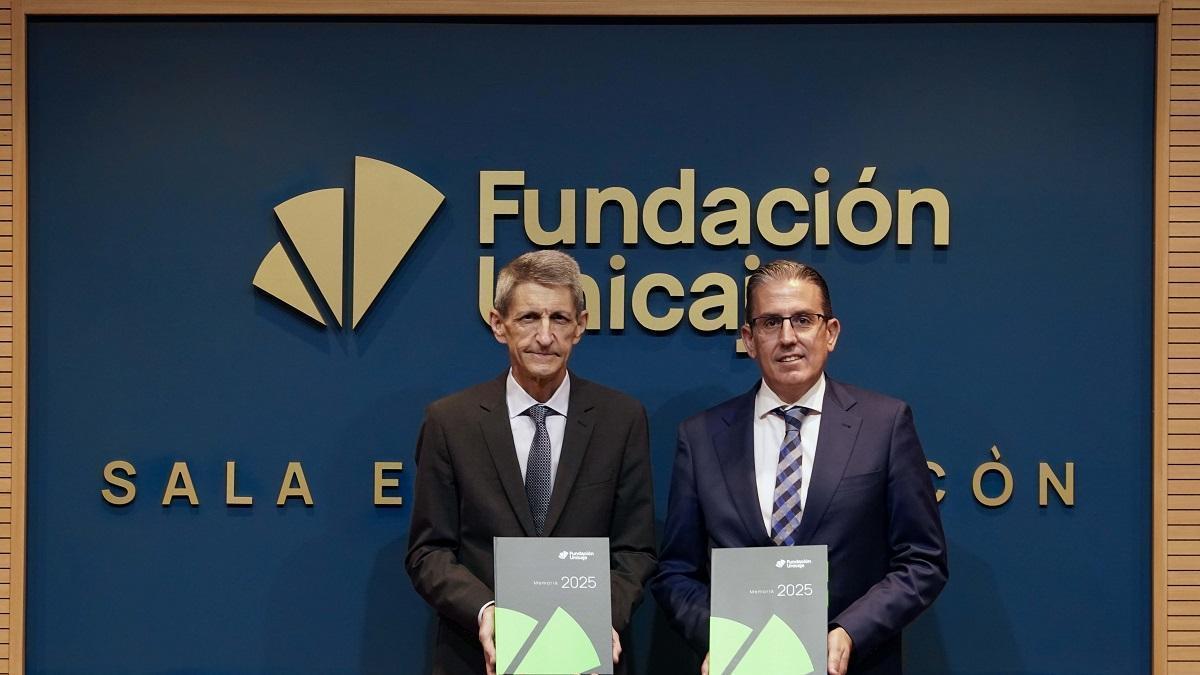 El presidente de la Fundación Unicaja, José Manuel Domínguez, y el director general, Sergio Corral.