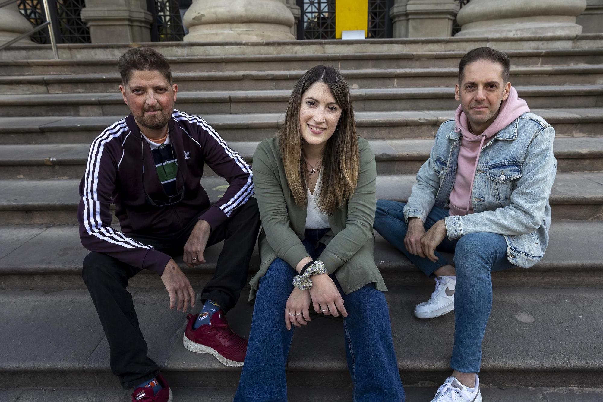 Alfonso, Paula y Eduardo, pacientes de cáncer