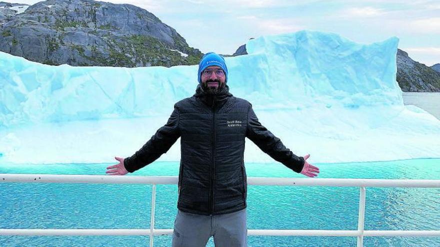 Federico Baltar, durante una de las expediciones realizadas en la Antártida.