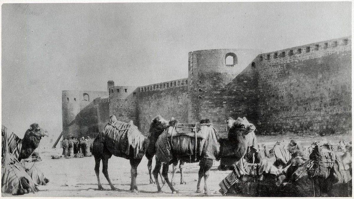 Murallas de la fortaleza de Bakú, Azerbaiyán.