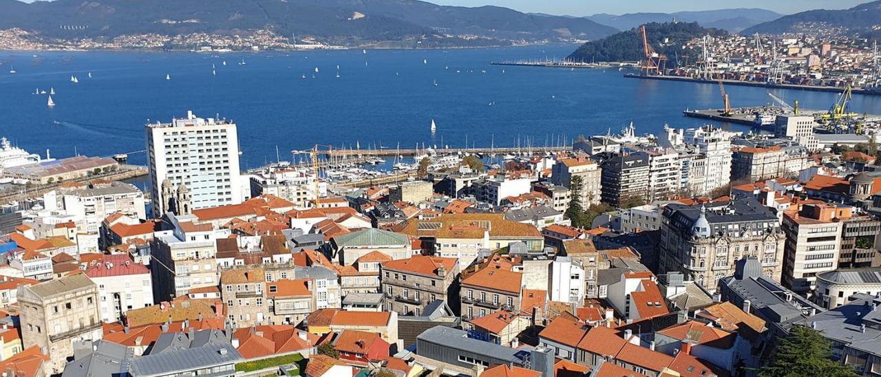 Vista aérea del Casco Vello, donde se encuentra una de las ARI