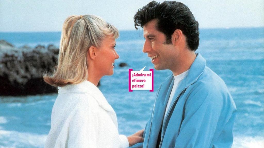 Sandy y Danny en la playa en 'Grease'