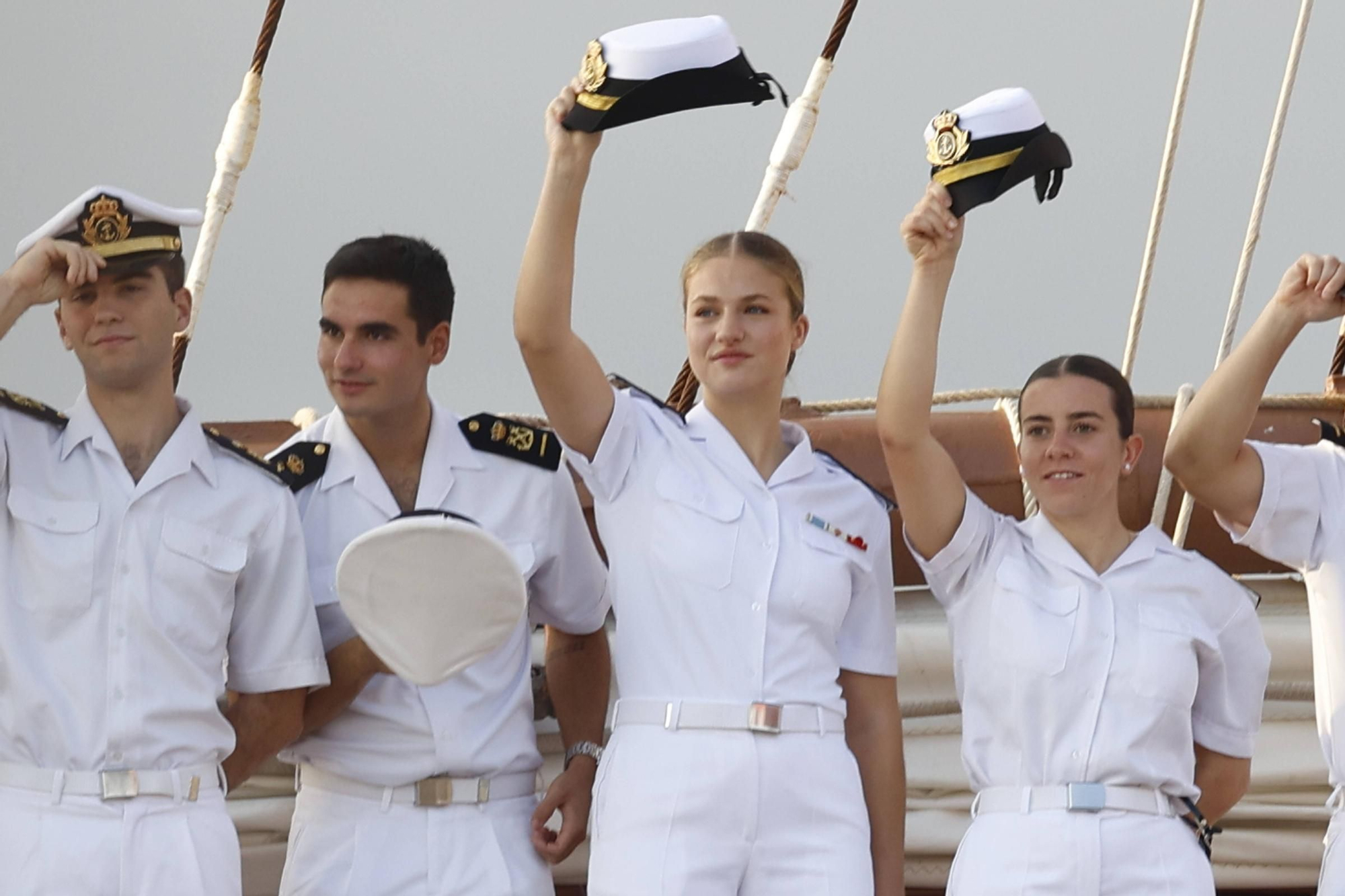 EN IMÁGENES: Así fue la llegada de la Princesa Leonor a Gijón en "Elcano"
