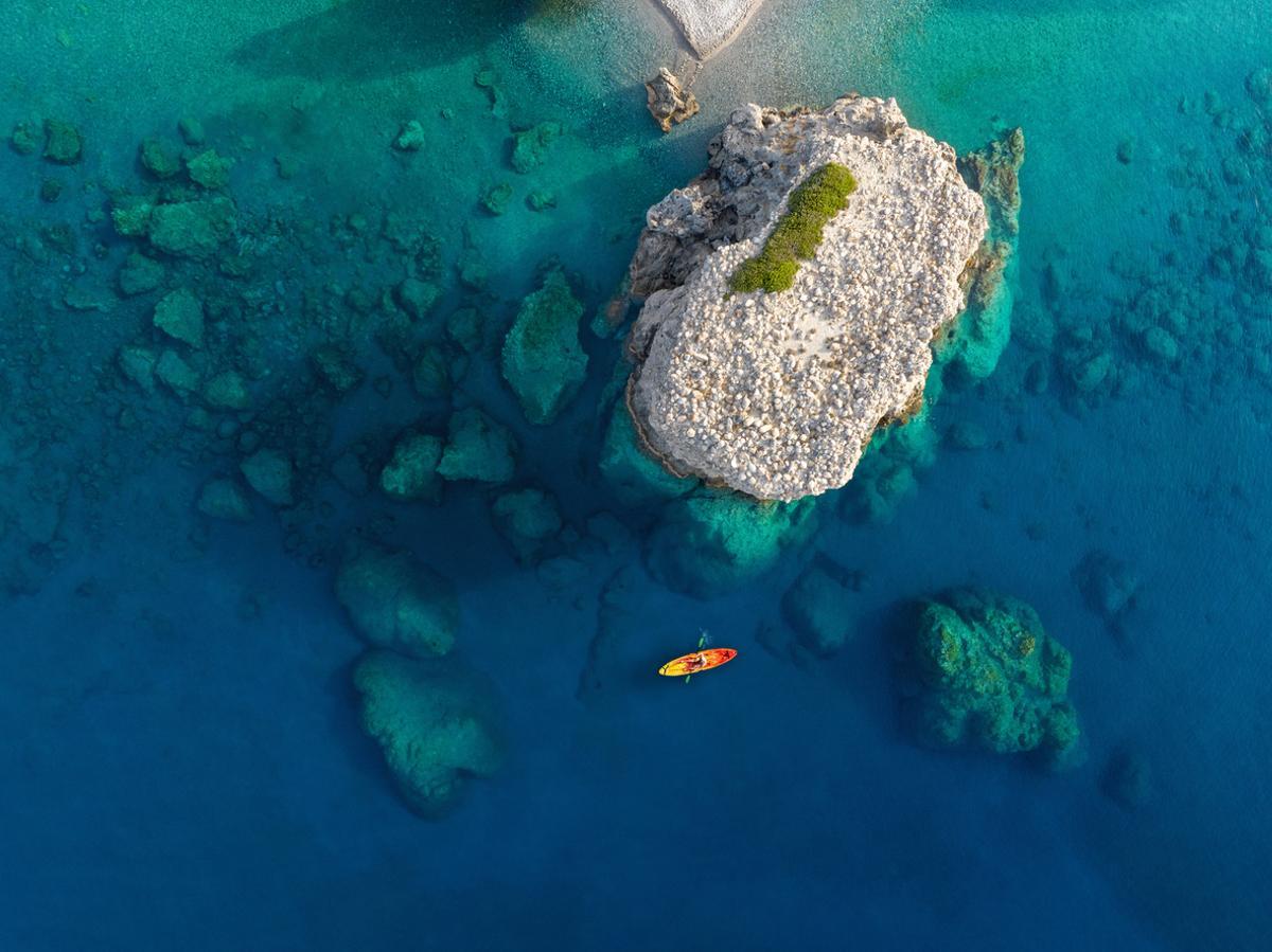 Kayak en Creta, Grecia