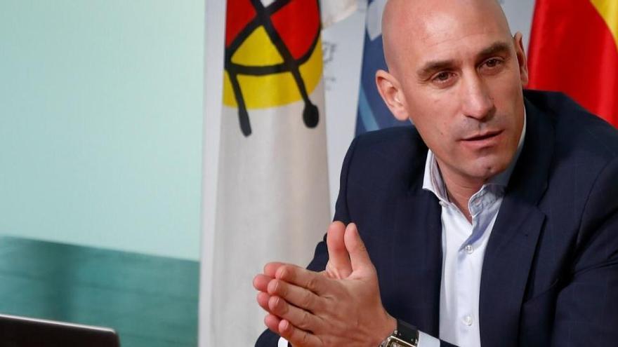 El presidente de la Federación Española, Luis Rubiales, en una comparecencia reciente.