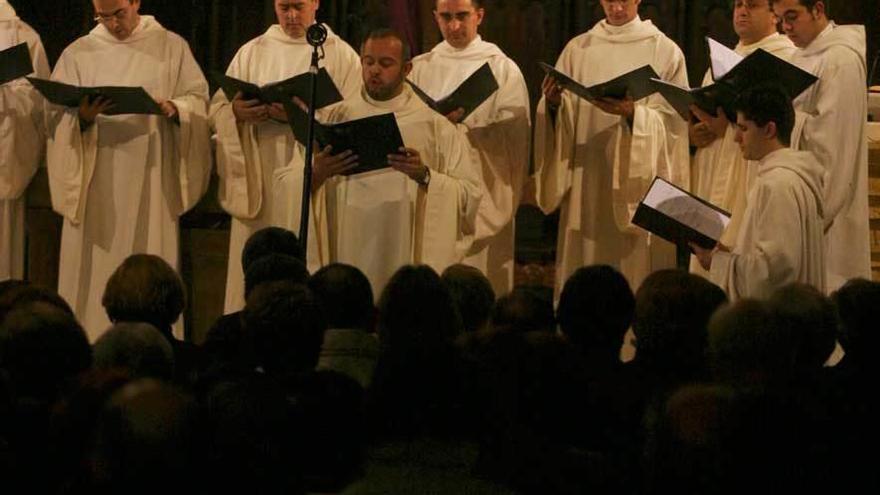 &quot;Schola Antiqua&quot;, en una actuación en Avilés.