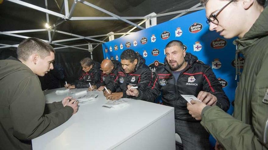 El técnico, Tristán, Donato y Manuel Pablo, en Méndez Núñez