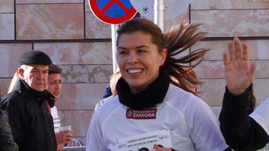 Clara San Damián participa en una carrera en Zamora.