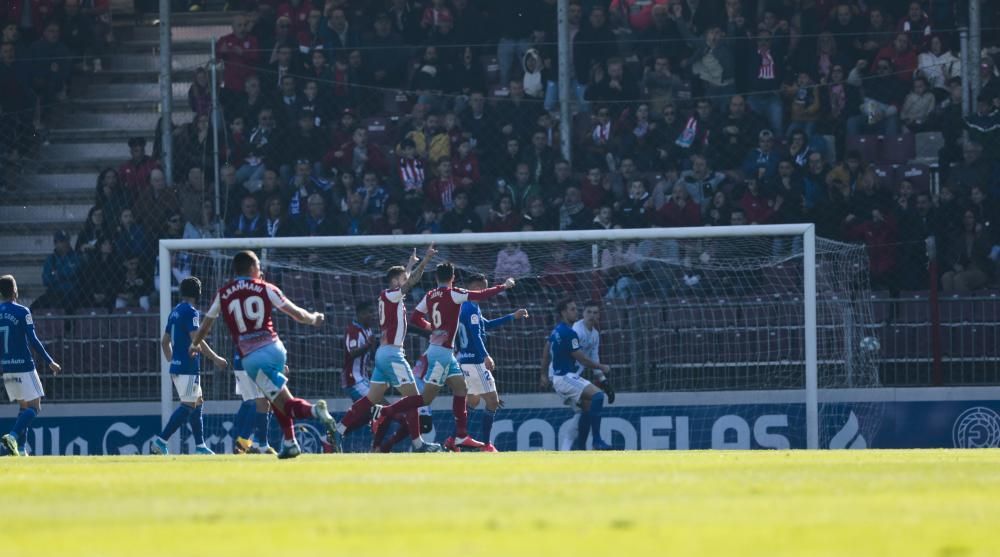 El partido del Oviedo en Lugo, en imágenes