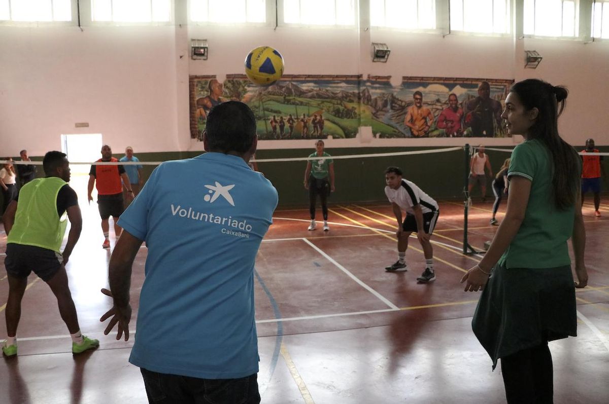 Una de las competiciones durante el evento multideportivo.