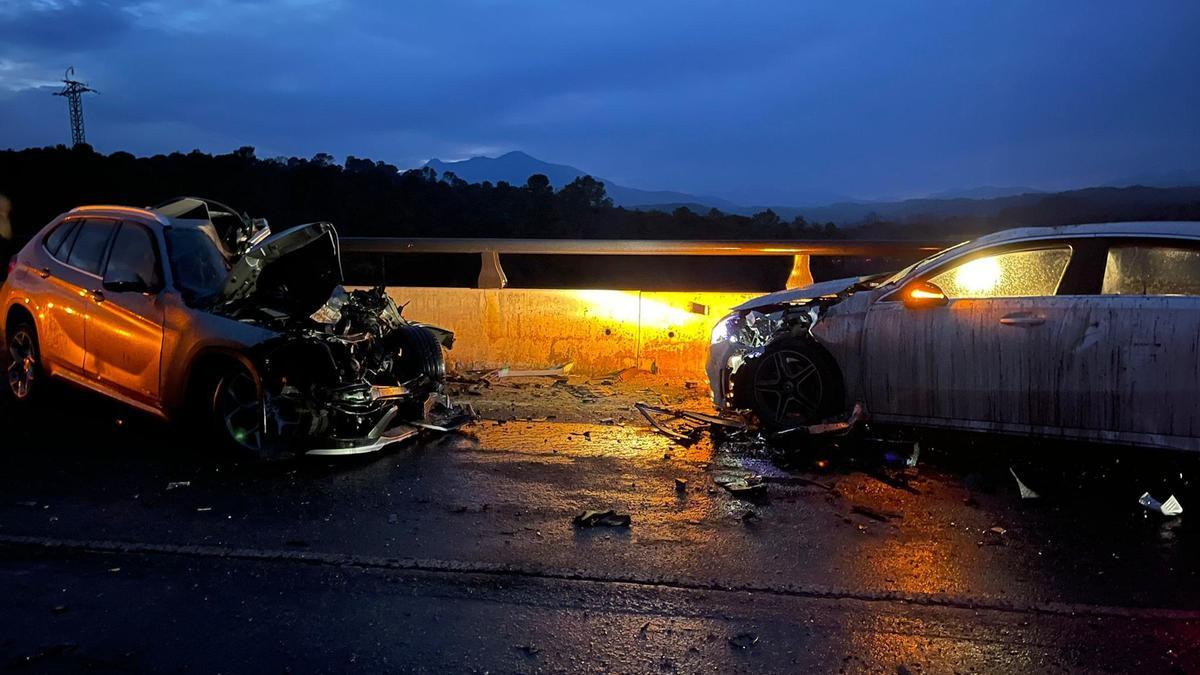 Accidente en la N-260 en Cabanelles