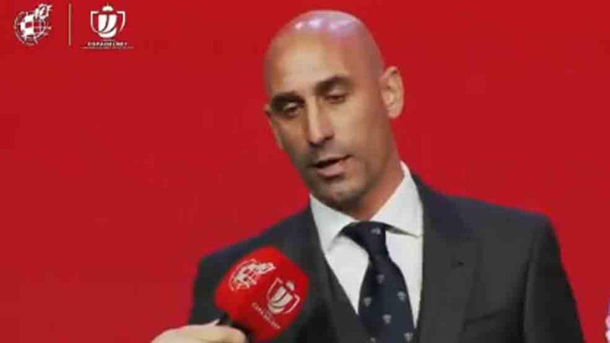 Rubiales estuvo presente en el sorteo de la Copa del Rey