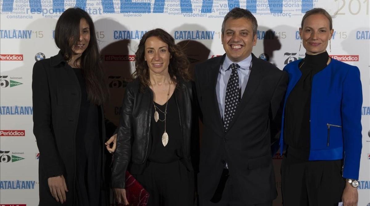 Isabella Bertín, Laura Diéguez, Carles Bosch y Claudia Billstein, de la empresa Danone.