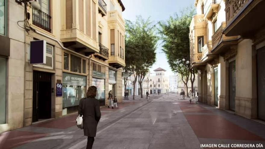 Proyecto de peatonalización de la Corredora de Elche