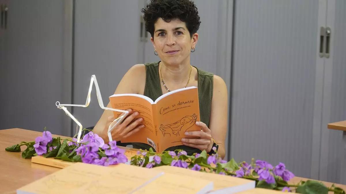Cristina Carrillo en la presentación del libro