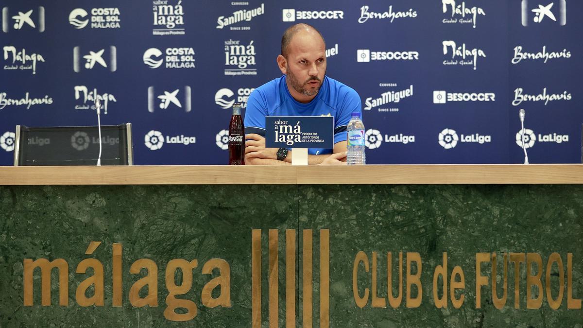 José Alberto, en la sala de prensa de Martiricos