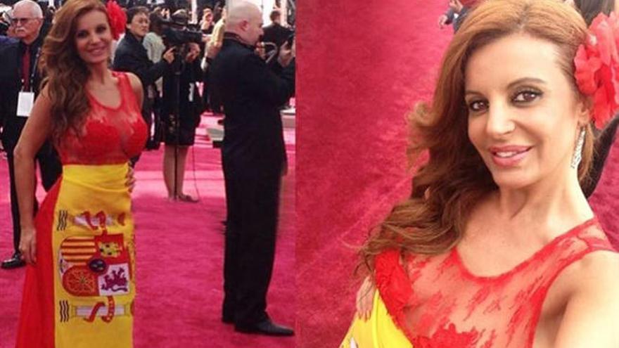 Sonia Monroy, en la alfombra roja de los Oscars.