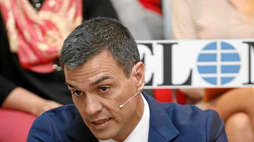 El candidat del PSOE a la presidència, Pedro Sánchez