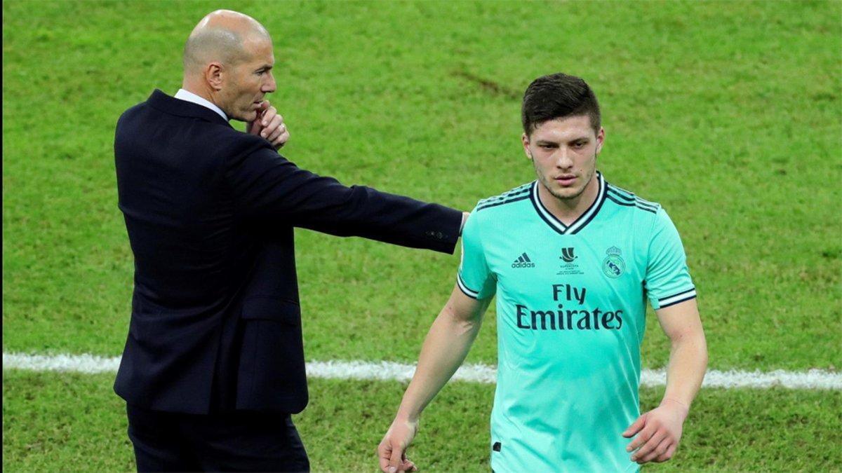 Zinedine Zidane no tiene a Luka Jovic entre sus primeras opciones en la delantera