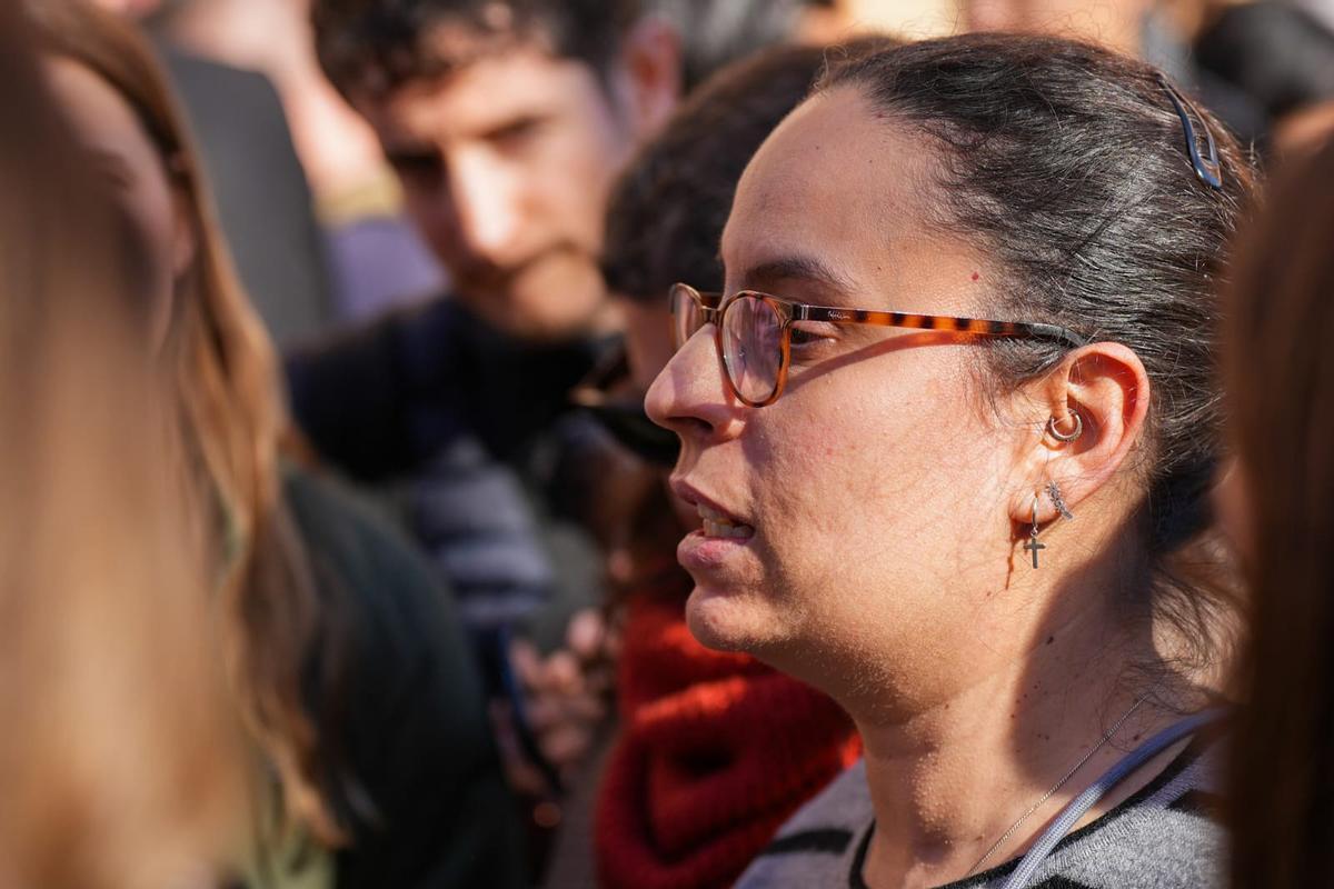 La hermana de uno de los camareros del tren Alvia siniestrado en Adamuz (Córdoba) que se encuentra desaparecido, María del Mar Falón.