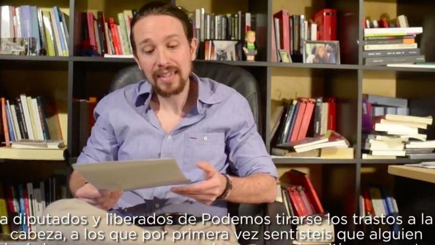 Iglesias pide perdón por las luchas internas mientras se constata la división