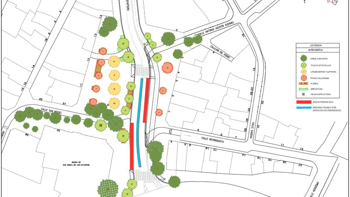 El Ayuntamiento de Zaragoza modificará las paradas de la plaza San Miguel.